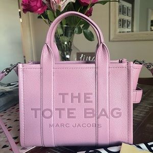 Pink Leather Marc Jacobs Mini Tote Bag